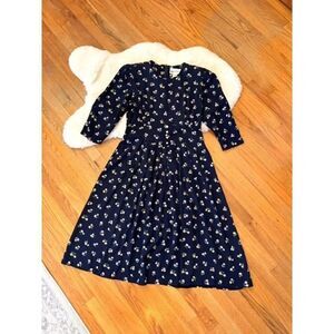 Vintage 90s SL Fashions Midi Floral Sundress Size 14